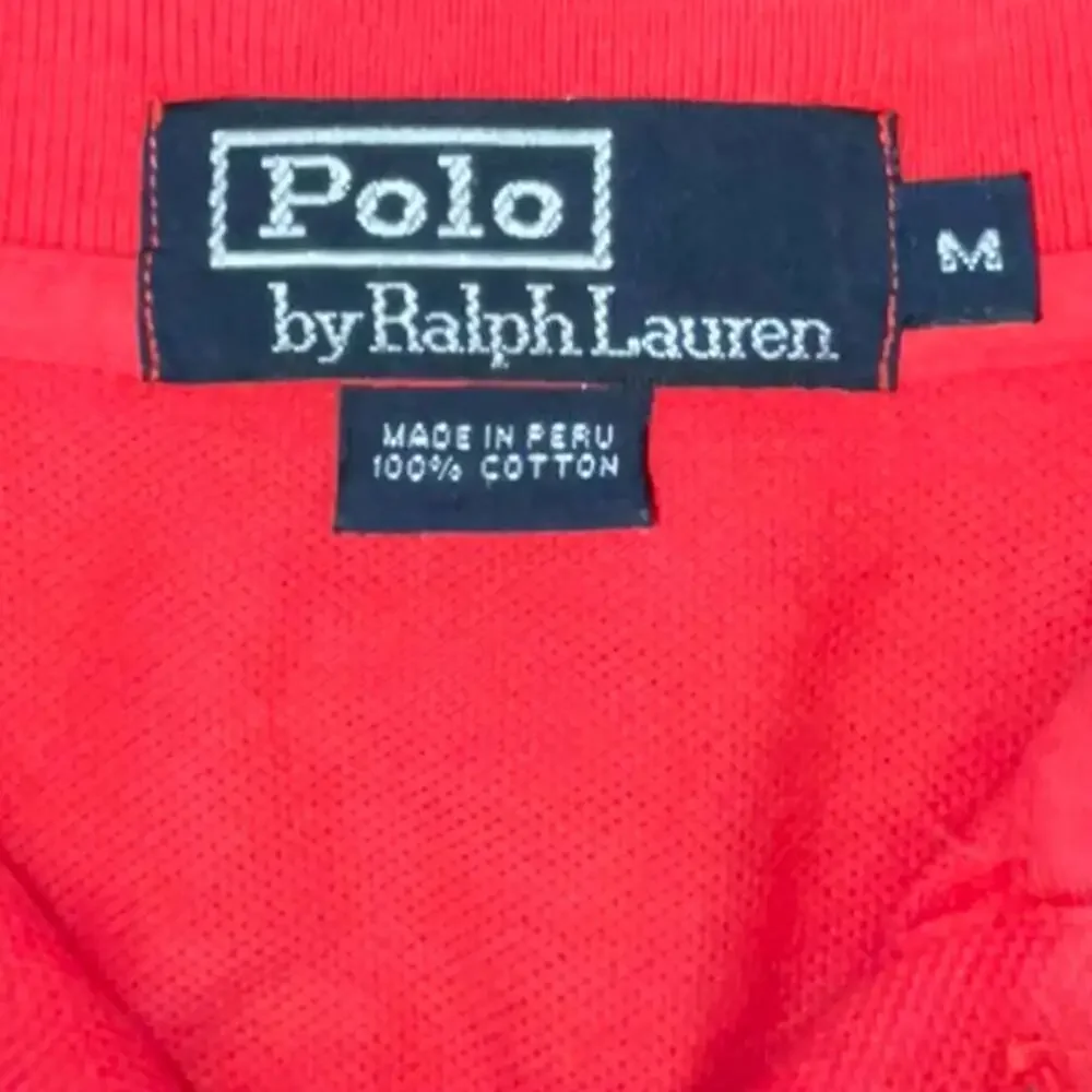 Polo Ralph Lauren Coral Red Pony Polo Shirt Men’s Medium Preppy Golf